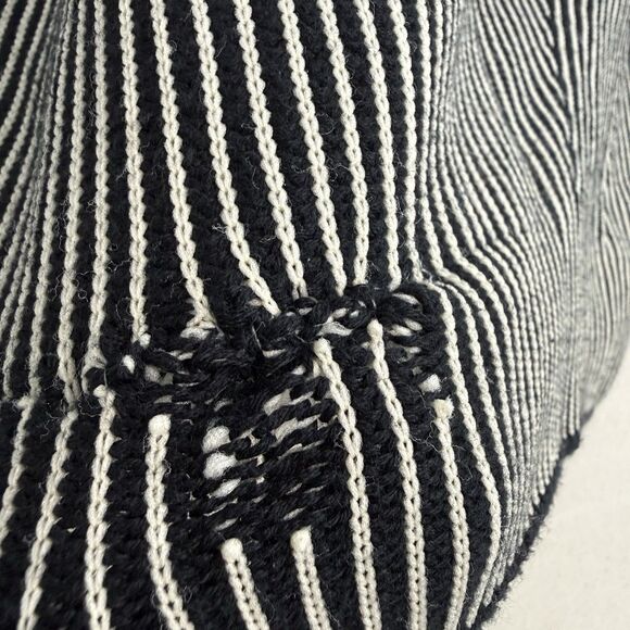 Paul Smith Men's Ribbed Full Zip Crew Knit Black Cotton Blend Size Medium *Flaw - Picture 4 of 13